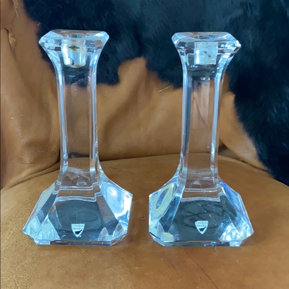 TWO ORREFORS SWEDEN CANDLEHOLDERS - Picture 3 of 7